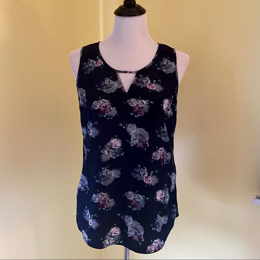 Market & Spruce Blue Floral Tank | EUC | Size M